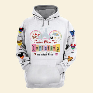 Personalized Gifts For Mom 3D Shirt Thanks Mom For Inflating us with Love 03KATI020324 - 3D Shirts - GoDuckee