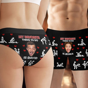 Personalized Gift For Men & Women Boxer My Favourite Thing - Boxer Briefs - GoDuckee
