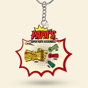 Personalized Gifts For Parents Keychain Kids Assemle 02KATI250124HA - Keychains - GoDuckee