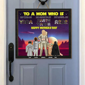 Personalized Gift For Mother Wood Sign To A Mom 05TOTI150324HHHG - Wood Signs - GoDuckee