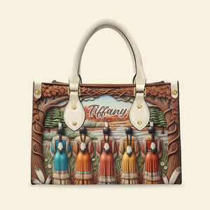 Native American Leather Bag - Personalized Gifts For Her 03nati200625 - Leather Bag - GoDuckee