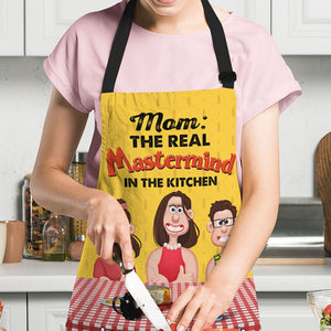 Personalized Gifts For Mom Aprons The Real Mastermind 05ohti180225pa - Aprons - GoDuckee