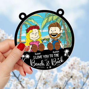 Personalized Gifts For Couple Suncatcher Ornament 04toti080125pa - Ornament - GoDuckee