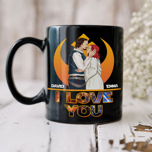 I Love You, Gift For Couple, Personalized Mug, Couple Kissing Mug, Couple Gift 06HUTI270423TM - Coffee Mug - GoDuckee