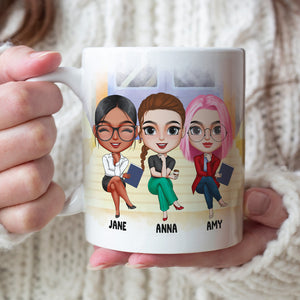 Not Sisters By Blood But Teacher By Teaching Personalized Besties Coffee Mug Gift For Friend - Coffee Mug - GoDuckee