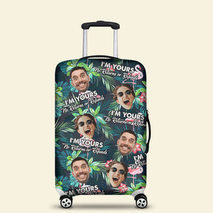Personalized Gifts For Couple Luggage Cover Custom Face Hawaiian Tropical Summer 03XQTI160724 - Luggage Covers - GoDuckee