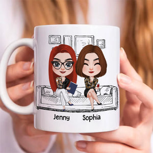 I Work With Absolute Legends, Personalized Coffee Mug, Gifts For Colleague - Coffee Mug - GoDuckee