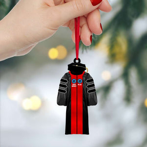 Gift For Ph.D, Personalized Acrylic Ornament, Custom Gown Ornament, Christmas Gift - Ornament - GoDuckee