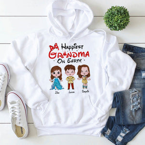 Happiest Grandma On Earth, Gift For Grandma, Personalized Shirt, Grandkids Shirt 02NATI280723HA - Shirts - GoDuckee
