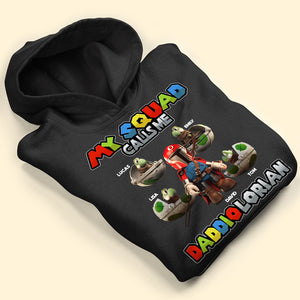 My Squad Calls Me, Gift For Dad, Personalized Shirt, Gamer Dad And Kids Shirt 02HUTI300523 - Shirts - GoDuckee