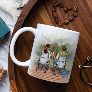 There're Plenty Of Fish In The Sea, Personalized White Mug, Gift For Couple - Coffee Mug - GoDuckee