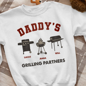 Daddy's Grilling Partners Personalized Shirt, Gift For Dad, Father's Day Gift, BBQ Grill Dad Shirt - Shirts - GoDuckee