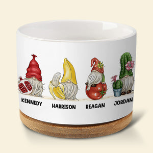 Grandma's Garden Gnomies, Personalized Plant Pot, Gift For Grandma 04HUDT010523 - Plant Pot - GoDuckee