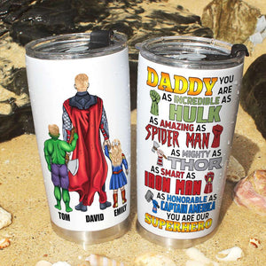 Gift For Hero Dad 01ACDT250523TM Personalized Family Daddy Tumbler - Tumbler Cup - GoDuckee