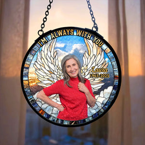 Custom Photo Gifts For Memorial Stained Glass 05huti040325 - Ornament - GoDuckee
