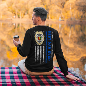Police Best Dad Ever Gift, Personalized Shirt Hoodie Sweatshirt 04ACDT060523 - Shirts - GoDuckee