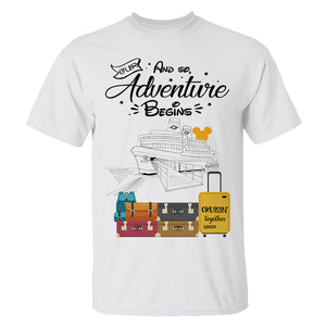 Our Adventure Begins, Gift For Couple, Personalized Shirt, Traveling Couple Shirt, Couple Gift 01DNTI150423HH - Shirts - GoDuckee