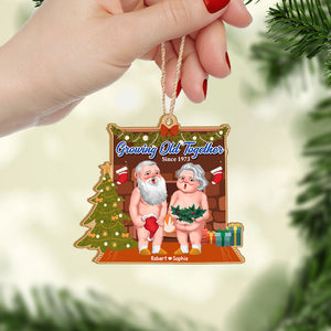Growing Old Together-Personalized Wood Ornament - PW17-ORNM-WOOD-04nati070923da - Ornament - GoDuckee