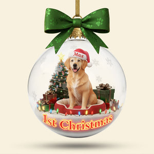 Personalized Gifts For Dog Lovers, Dog Custom Photo Acrylic Christmas Ornament 01hyti041125 - Ornament - GoDuckee