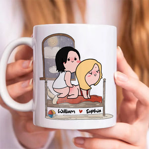 I Can't Stop Thinkin' About Doin You Doggy, Personalized White Mug, Naughty Couple, Gift For Couple - Coffee Mug - GoDuckee
