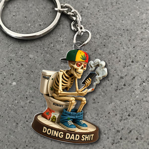 Doing Dad Sh** Keychain - Personalized Gifts For Dad 04toti190525 - Keychains - GoDuckee