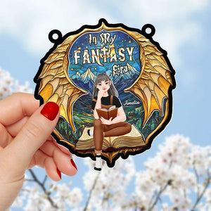 Personalized Gifts For Book Lover Suncatcher Ornament Fantasy Book 011xqti060125pa - Ornament - GoDuckee