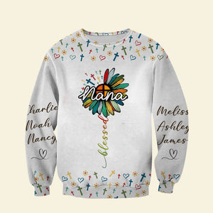 Personalized Gifts For Mom, Grandma Shirt Custom Name Kids 04ACTI050325 - AOP Products - GoDuckee