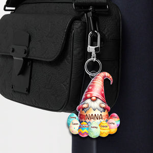 Personalized Easter Gifts For Grandma Keychain 02nati060225 Gnome Nana - Keychains - GoDuckee