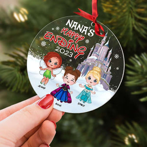 Gift For Grandma, Personalized Grandkids Acrylic Ornament 01HTTI091123HA - Ornament - GoDuckee