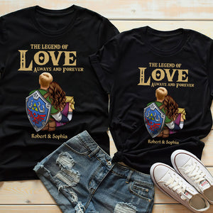 Love Always And Forever - Personalized Couple Shirt - Gift For Couple 04NATI040723HH - Shirts - GoDuckee