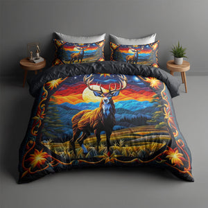 Deer Lover Quilt Bed Set 04huti200125 - Blanket - GoDuckee