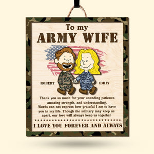 Personalized Gifts For Veteran Couple Wood Sign 06toti110125hg - Wood Sign - GoDuckee