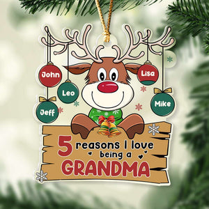 Reindeer Family Balls, Personalized Ornament, Gifts For Family - Ornament - GoDuckee