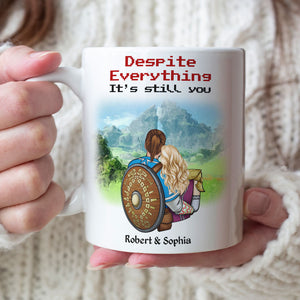 Despite Everything, It's Still You, Gift For Couple, Personalized Couple Hugging Mug, Couple Gift, Gift For Gamer 02QHTI030723HH - Coffee Mug - GoDuckee
