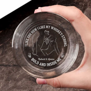 Personalized Gifts For Make Love Couple Whiskey Glass 04NATI220724 - Whiskey Glass - GoDuckee