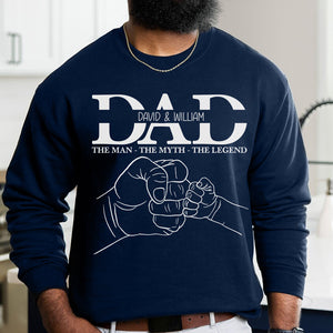 Dad The Myth The Legend Personalized Shirt, Gift For Father's Day - Shirts - GoDuckee