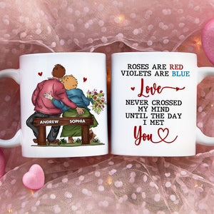 Personalized Gifts For Couple Coffee Mug Rose Are Red Violets Are Blue 06DTDT010324 - Coffee Mugs - GoDuckee