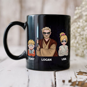 My Kids Call Me Dad Personalized Black Mug 02nati100523tm - Coffee Mug - GoDuckee