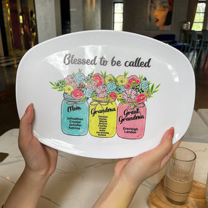 Blessed To Be Called 05HUDT070623 Personalized Resin Plate Gift For Family - Resin Plate - GoDuckee