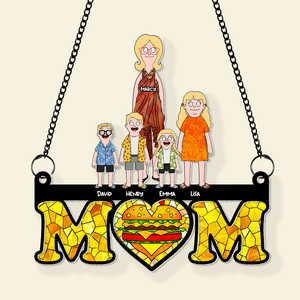 Personalized Gift For Mom Suncatcher, Happy & Loved Mom 01qhhu030325hg - Ornament - GoDuckee