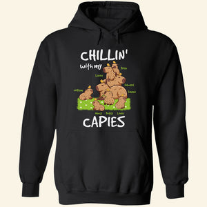 Chillin' With My Capies, Personalized Shirt, Gift For Mom - Shirts - GoDuckee