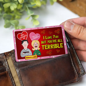 Personalized Gifts For Couple Wallet Card 01xqti101224hg - Wallet Card - GoDuckee