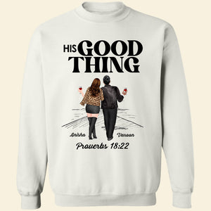 Fine A Good Thing, Couple Drinking Personalized T-shirt Hoodie Sweatshirt - Shirts - GoDuckee