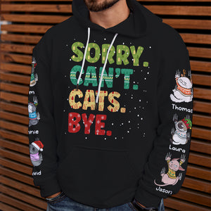 Sorry Can't Cats Bye, Personalized Shirt, Gift For Cat Lovers 01ACDT231023 - AOP Products - GoDuckee