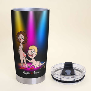 Love Funny Couple, Personalized Tumbler, Couple Make Love, Gifts For Couple - Tumbler Cup - GoDuckee