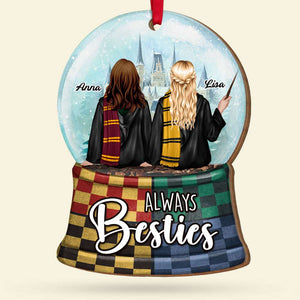 Always Besties, Gift For Friends, Personalized Acrylic Ornament, Wizard Friends Ornament, Christmas Gift 03HUTI270923TM - Ornament - GoDuckee