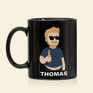 Best Dad Drinking Gift 07DTDT220423TM Personalized Black Mug - Coffee Mug - GoDuckee