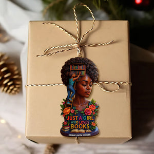 Book Girl Ornament - Personalized Gifts For Book Lovers 04huti190925 - Ornament - GoDuckee
