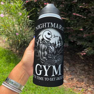 Nightmare Gym, Personalized Water Bottle, Spooky Gym Bottle 01QHTI140723 - Water Bottles - GoDuckee