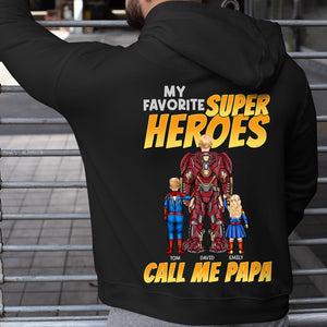 Call Me Super Papa 03ACDT170523TM Personalized Family Shirt Sweatshirt Hoodie, Happy Father's Day Gift - Shirts - GoDuckee